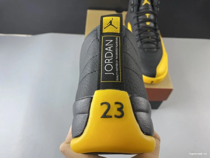 130690-070 University Black Gold Jordan Air 12 Retro 0306